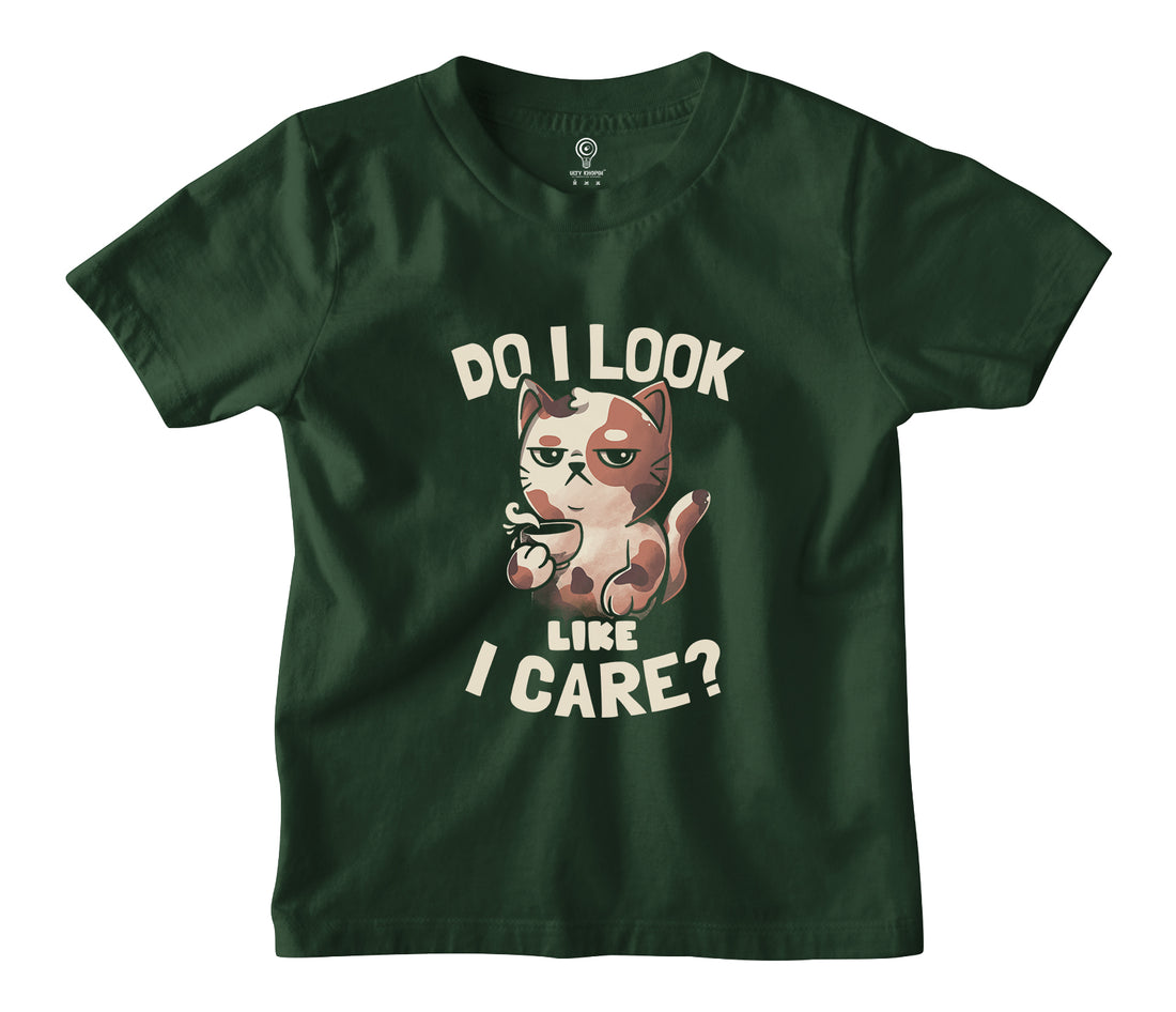 Do I Look Like I Care Kids T-shirt