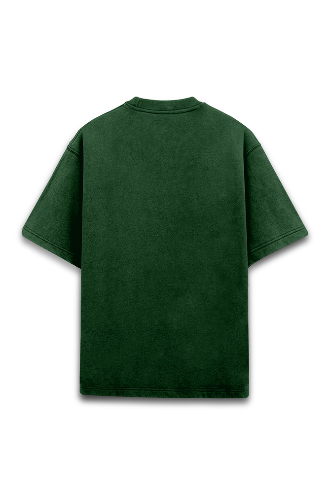 Acid Wash Dark Green Oversized T-shirt