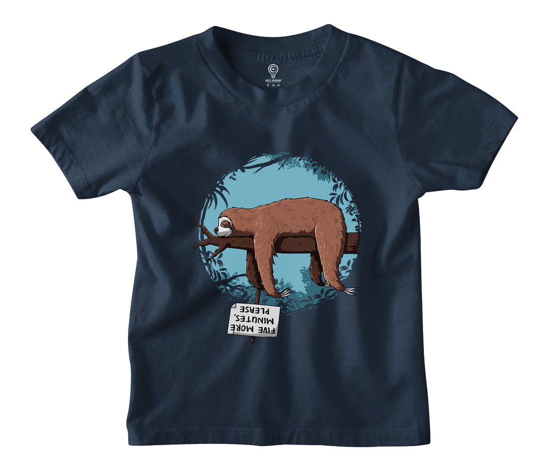 Sleeping Sloth Kids T-shirt
