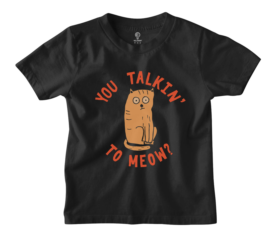 You Talkin To Meow Kids T-shirt