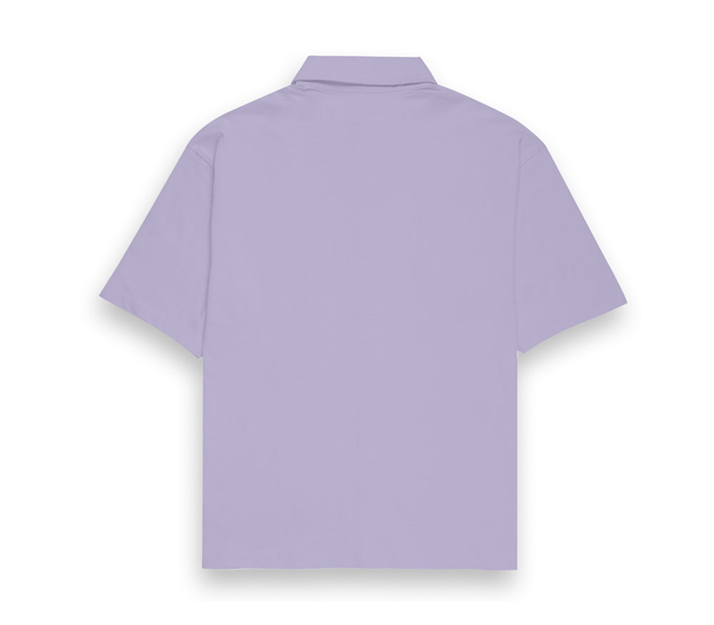 Solid Lavender Oversized Shirt