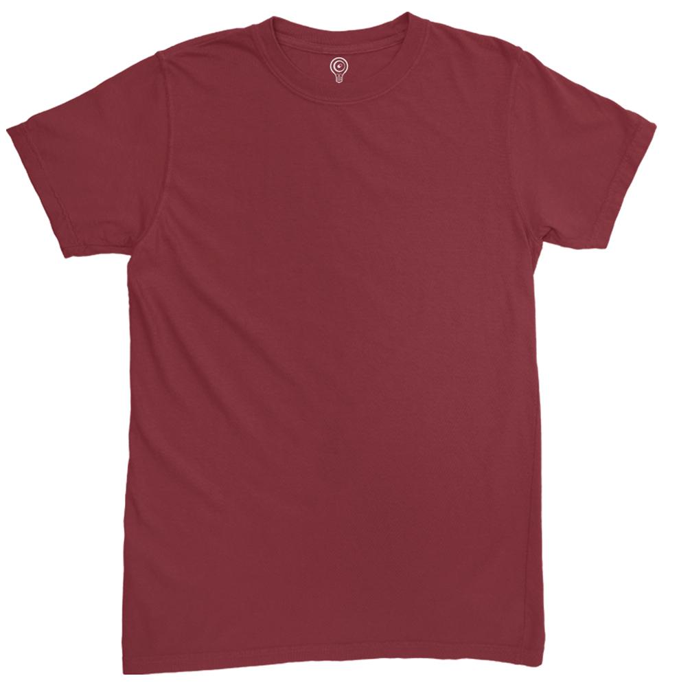 Solid Maroon Half Sleeve T-shirt